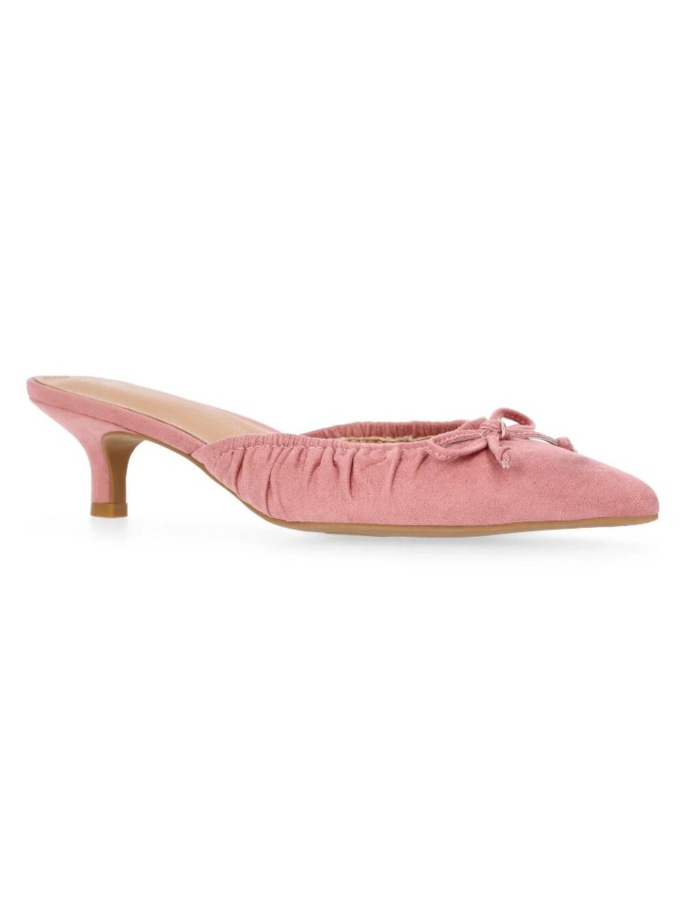 Time and Tru Faux Suede Kitten Heel